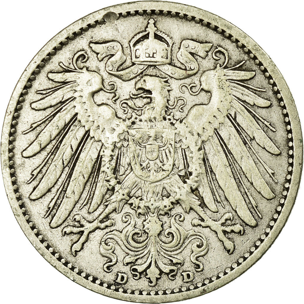 Coin, GERMANY - EMPIRE, Wilhelm II, Mark, 1902, Munich, EF(40-45), Silver, KM:14