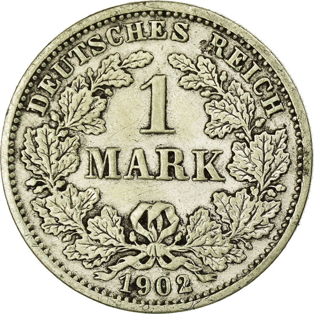 Coin, GERMANY - EMPIRE, Wilhelm II, Mark, 1902, Munich, EF(40-45), Silver, KM:14
