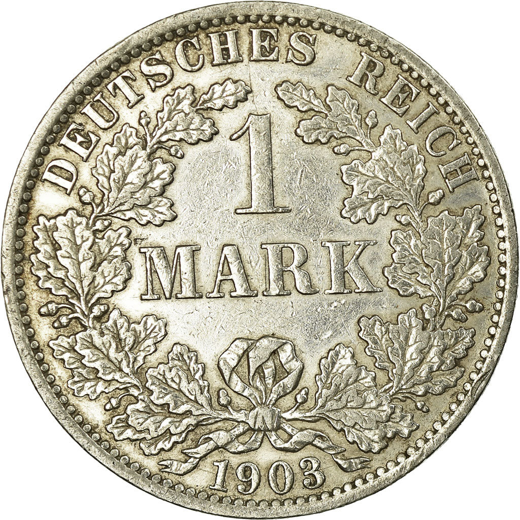 Coin, GERMANY - EMPIRE, Wilhelm II, Mark, 1903, Berlin, EF(40-45), Silver, KM:14