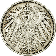 Coin, GERMANY - EMPIRE, Wilhelm II, Mark, 1915, Stuttgart, EF(40-45), Silver