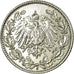 Coin, GERMANY - EMPIRE, 1/2 Mark, 1915, Hambourg, EF(40-45), Silver, KM:17