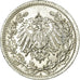 Coin, GERMANY - EMPIRE, 1/2 Mark, 1916, Berlin, EF(40-45), Silver, KM:17