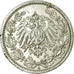 Moneta, NIEMCY - IMPERIUM, 1/2 Mark, 1914, Berlin, EF(40-45), Srebro, KM:17