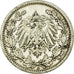Moneta, GERMANIA - IMPERO, 1/2 Mark, 1908, Berlin, MB+, Argento, KM:17