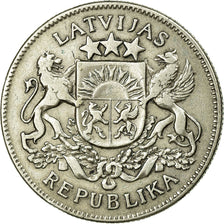 Münze, Latvia, 2 Lati, 1925, SS, Silber, KM:8