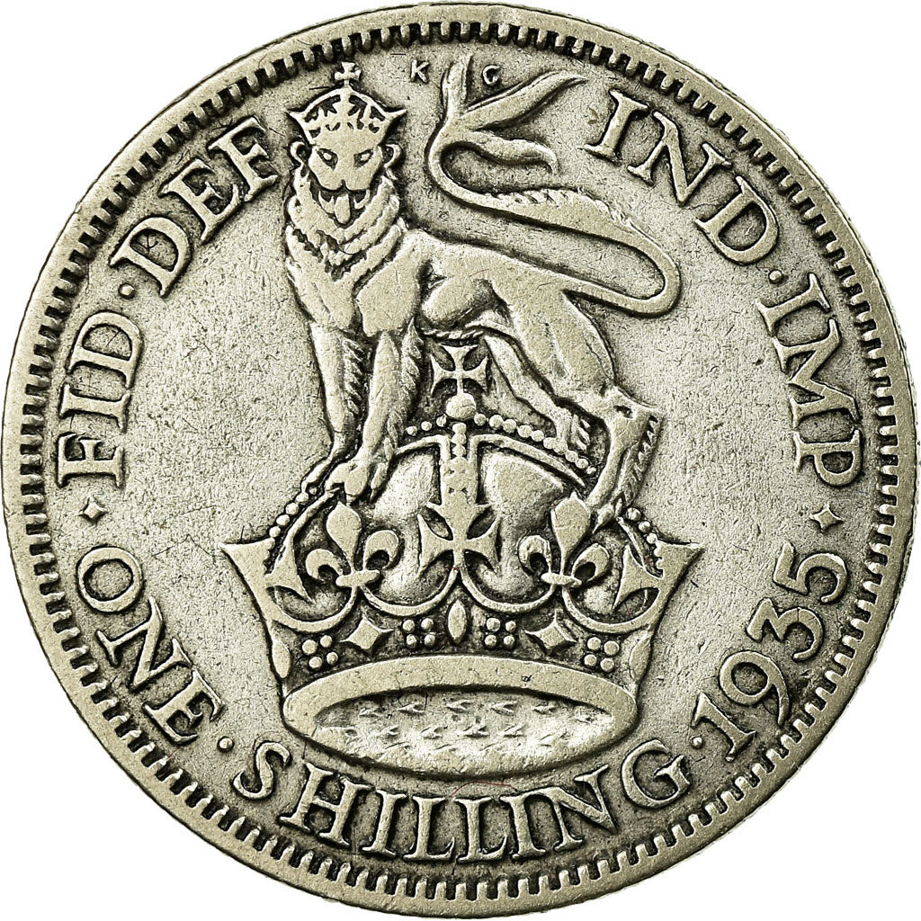 Coin, Great Britain, George V, Shilling, 1935, VF(30-35), Silver, KM:833