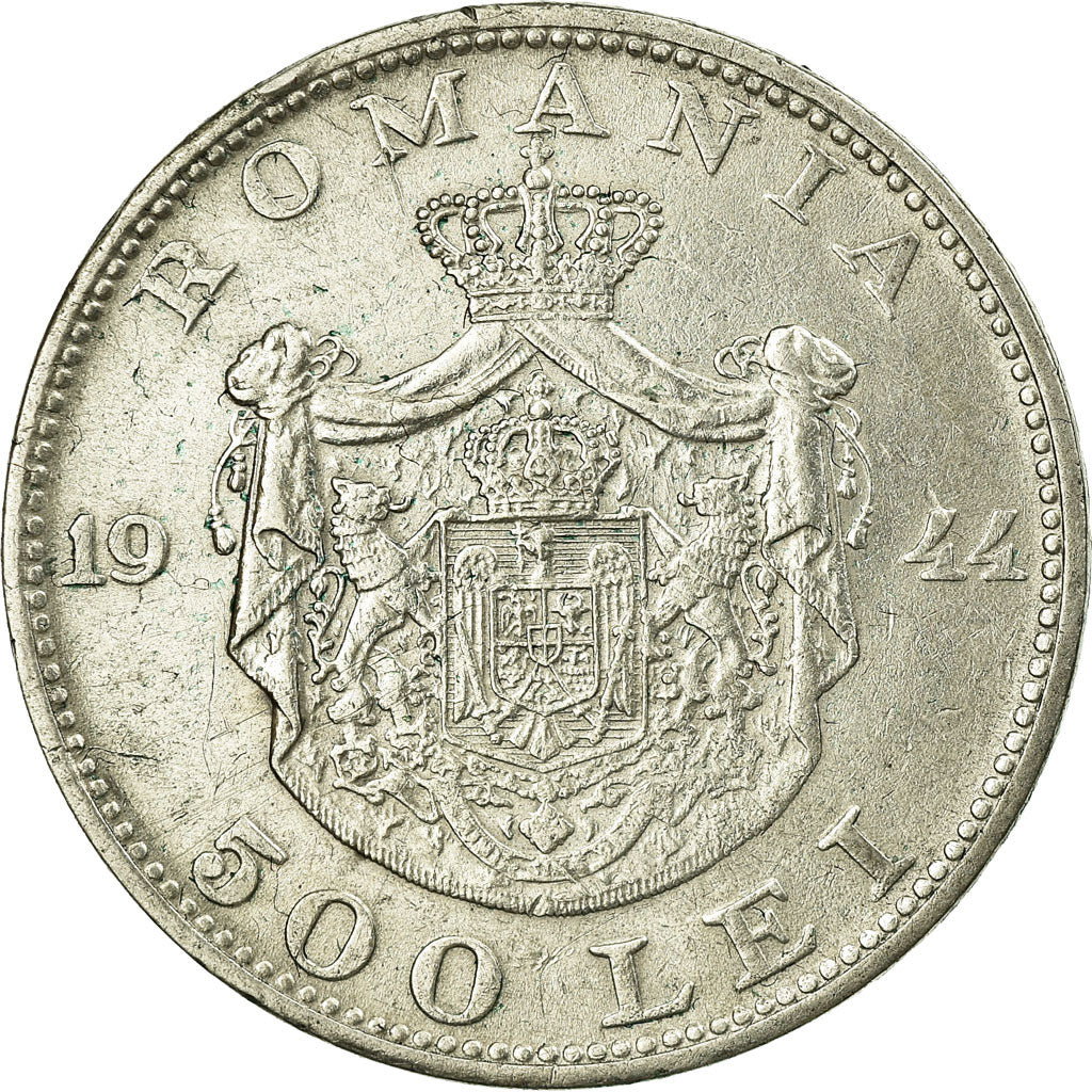 Coin, Romania, Mihai I, 500 Lei, 1944, EF(40-45), Silver, KM:65