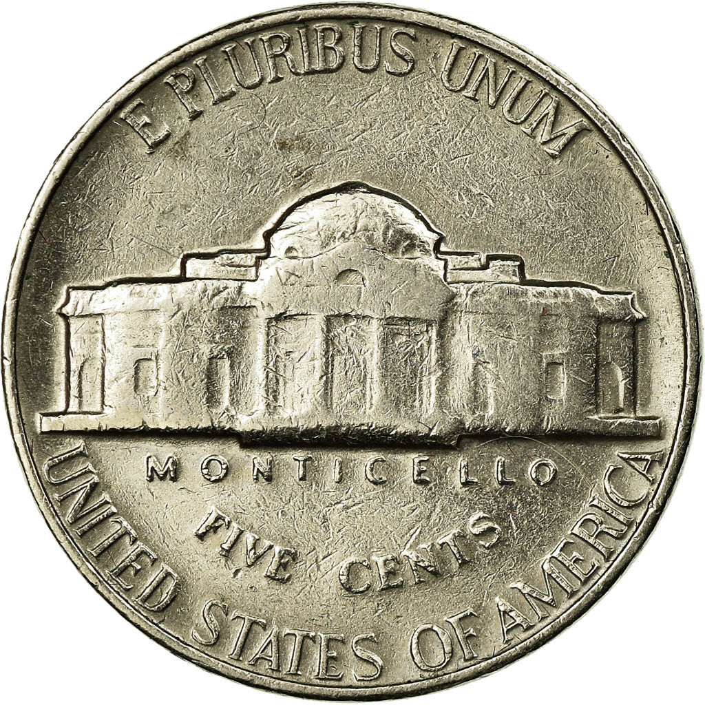 Monnaie, États-Unis, Jefferson Nickel, 5 Cents, 1964, U.S. Mint, Philadelphie