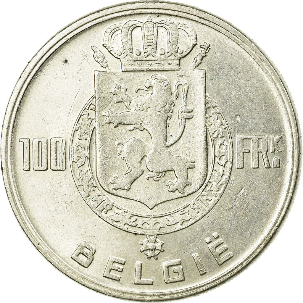 Coin, Belgium, 100 Francs, 100 Frank, 1951, AU(55-58), Silver, KM:139.1