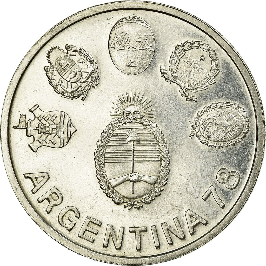 Moneta, Argentina, 2000 Pesos, 1977, BB, Argento, KM:79