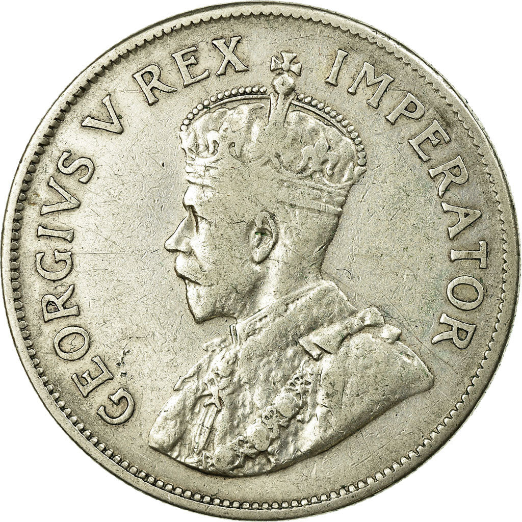 Coin, South Africa, George V, 2-1/2 Shillings, 1935, EF(40-45), Silver, KM:19.3