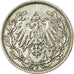 Coin, GERMANY - EMPIRE, 1/2 Mark, 1915, Stuttgart, EF(40-45), Silver, KM:17