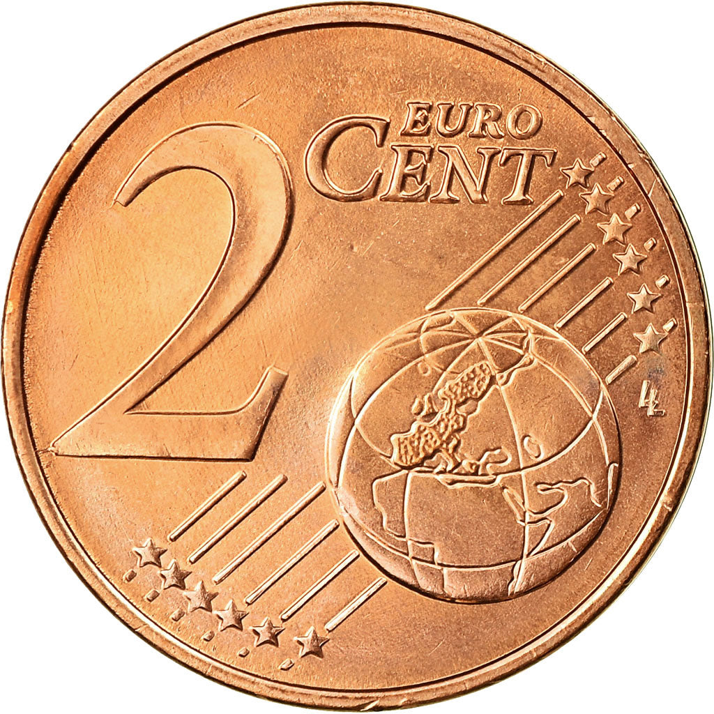 Griechenland, 2 Euro Cent, 2008, UNZ, Copper Plated Steel, KM:182
