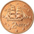 Grécia, 2 Euro Cent, 2009, MS(63), Aço Cromado a Cobre, KM:182