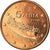 Grécia, 5 Euro Cent, 2010, MS(63), Aço Cromado a Cobre, KM:183