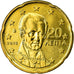 Grecia, 20 Euro Cent, 2010, SC, Latón, KM:212