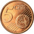 Grecia, 5 Euro Cent, 2011, SC, Cobre chapado en acero, KM:183