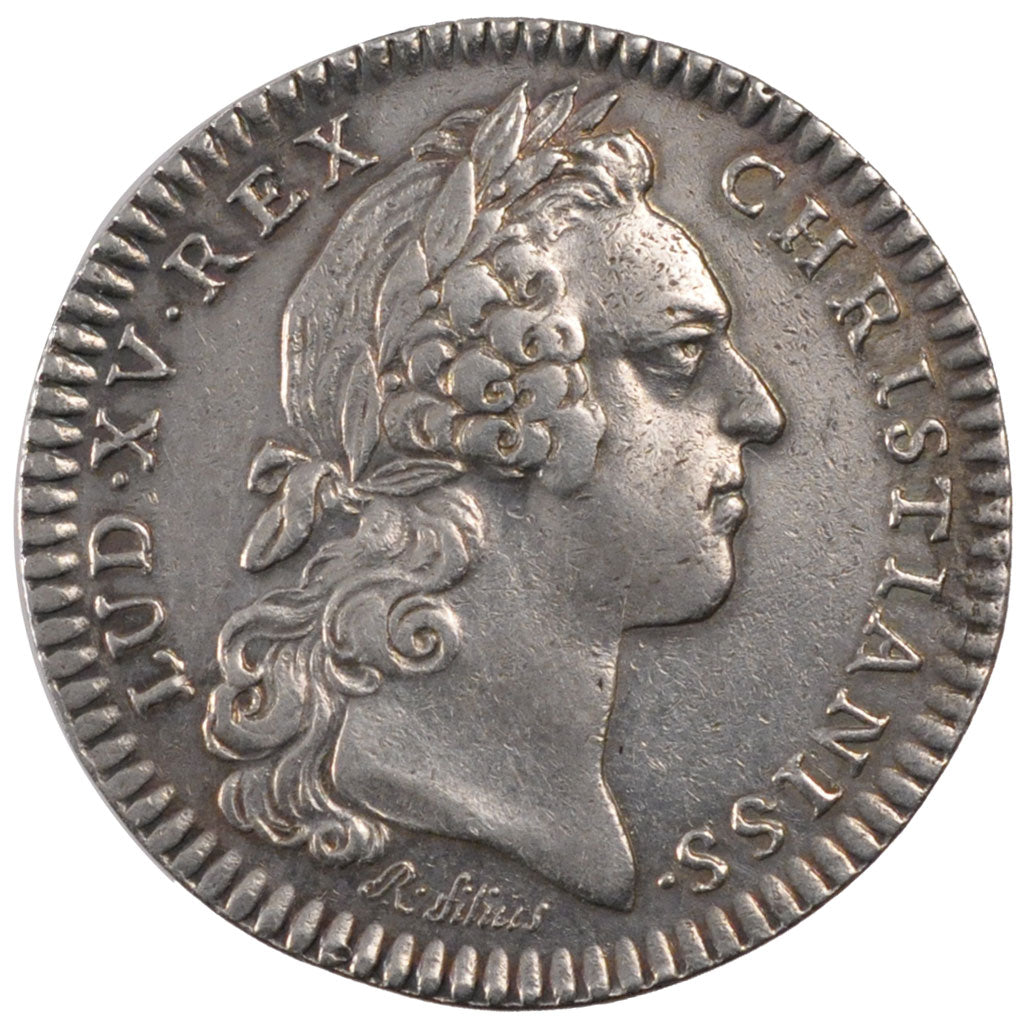 France, Royal, Token, 1723, AU(50-53), Silver, Feuardent #2211, 8.53