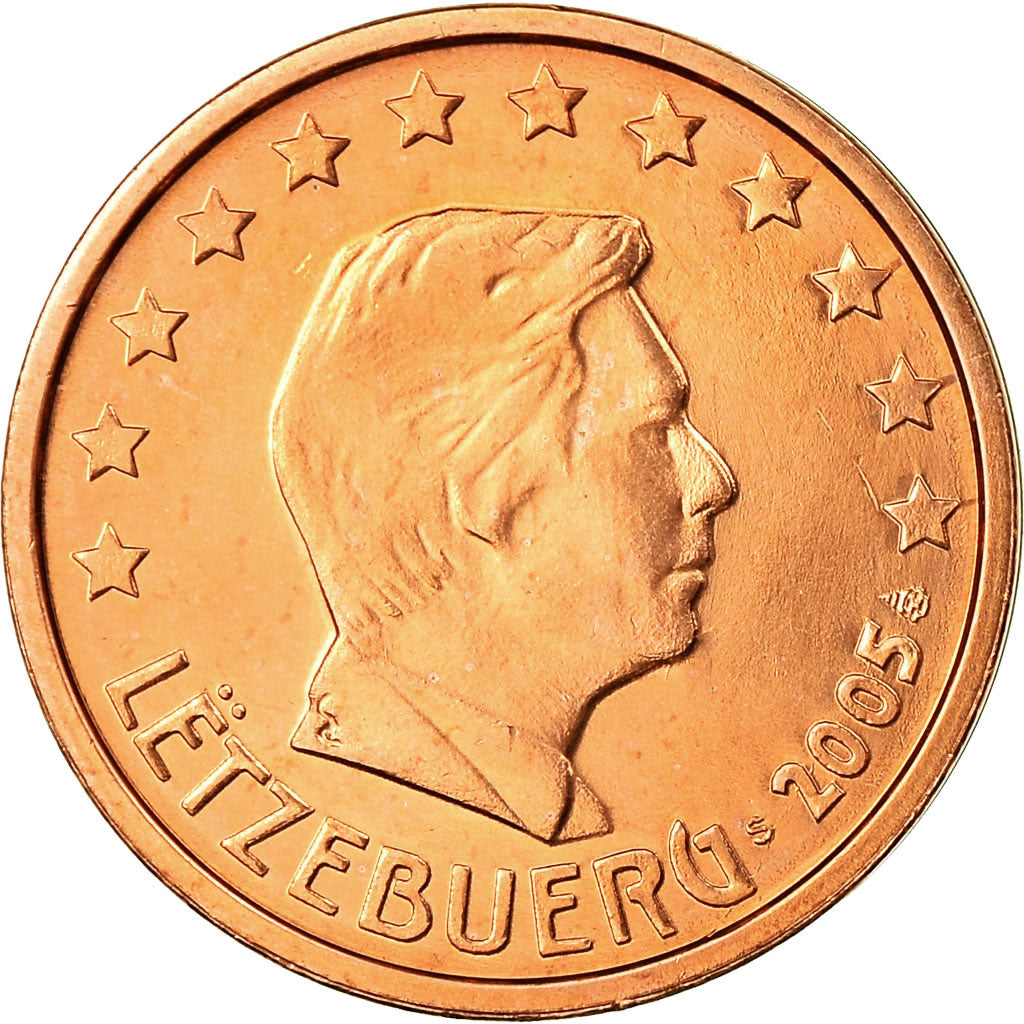 Luxembourg, 2 Euro Cent, 2005, SPL, Copper Plated Steel, KM:76