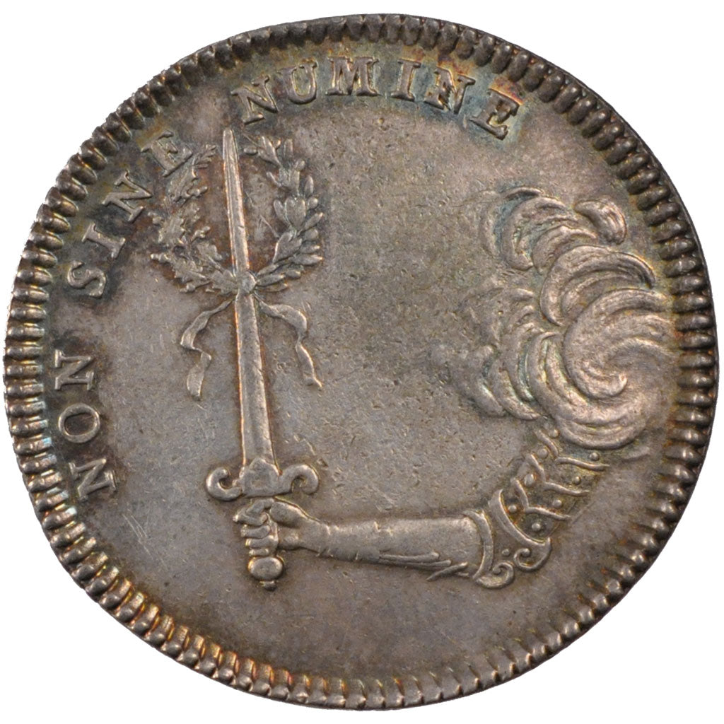 France, Royal, Token, AU(50-53), Silver, Feuardent #1659, 7.58