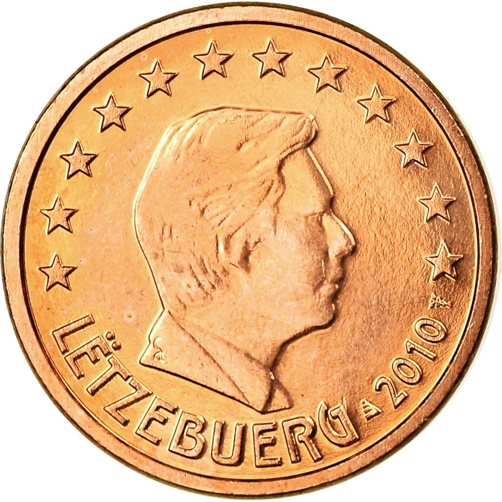 Luxembourg, Euro Cent, 2010, SPL, Copper Plated Steel, KM:75