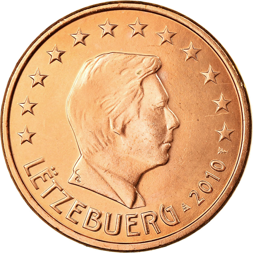Luxembourg, 5 Euro Cent, 2010, SPL, Copper Plated Steel, KM:77