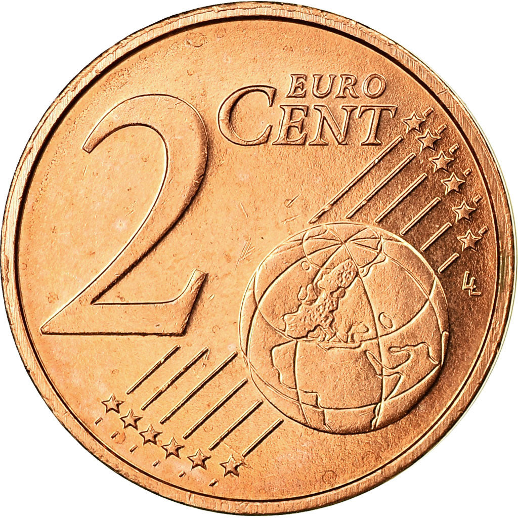 Luxemburgo, 2 Euro Cent, 2012, MS(63), Aço Cromado a Cobre, KM:76
