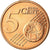 Luxemburgo, 5 Euro Cent, 2012, MS(63), Aço Cromado a Cobre, KM:77