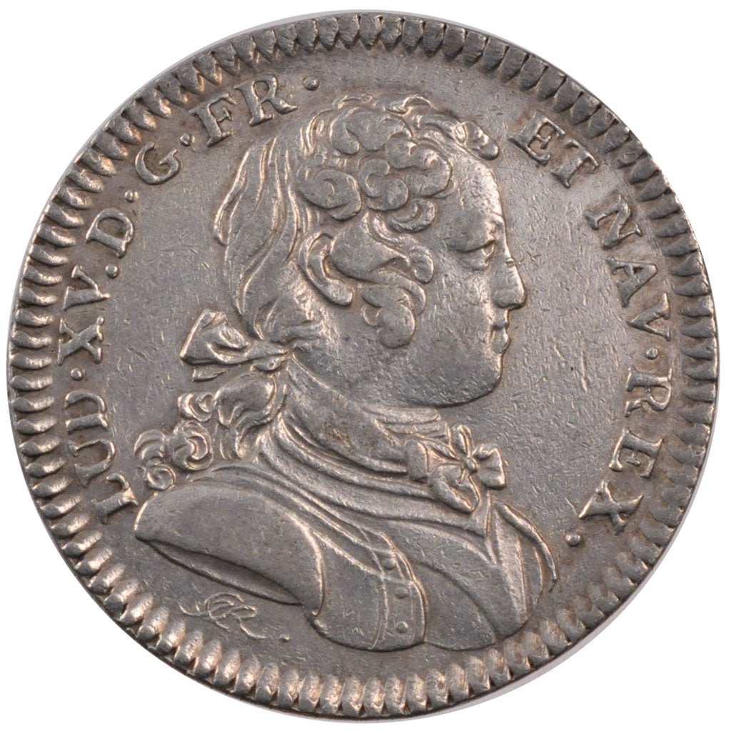 France, Royal, Token, 1727, AU(55-58), Silver, Feuardent #10952, 10.33