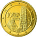 Áustria, 10 Euro Cent, 2003, MS(63), Latão, KM:3085