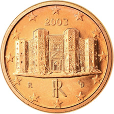 Italien, Euro Cent, 2003, UNZ, Copper Plated Steel, KM:210