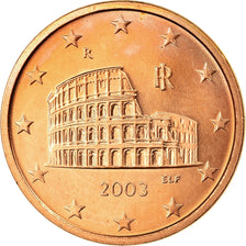Italy, 5 Euro Cent, 2003, MS(63), Copper Plated Steel, KM:212
