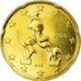 Italien, 20 Euro Cent, 2004, UNZ, Messing, KM:214
