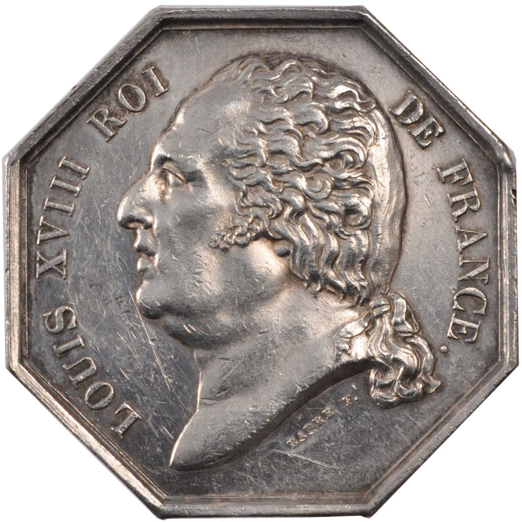 France, Token, Insurance, 1818, AU(55-58), Silver, Gailhouste:110