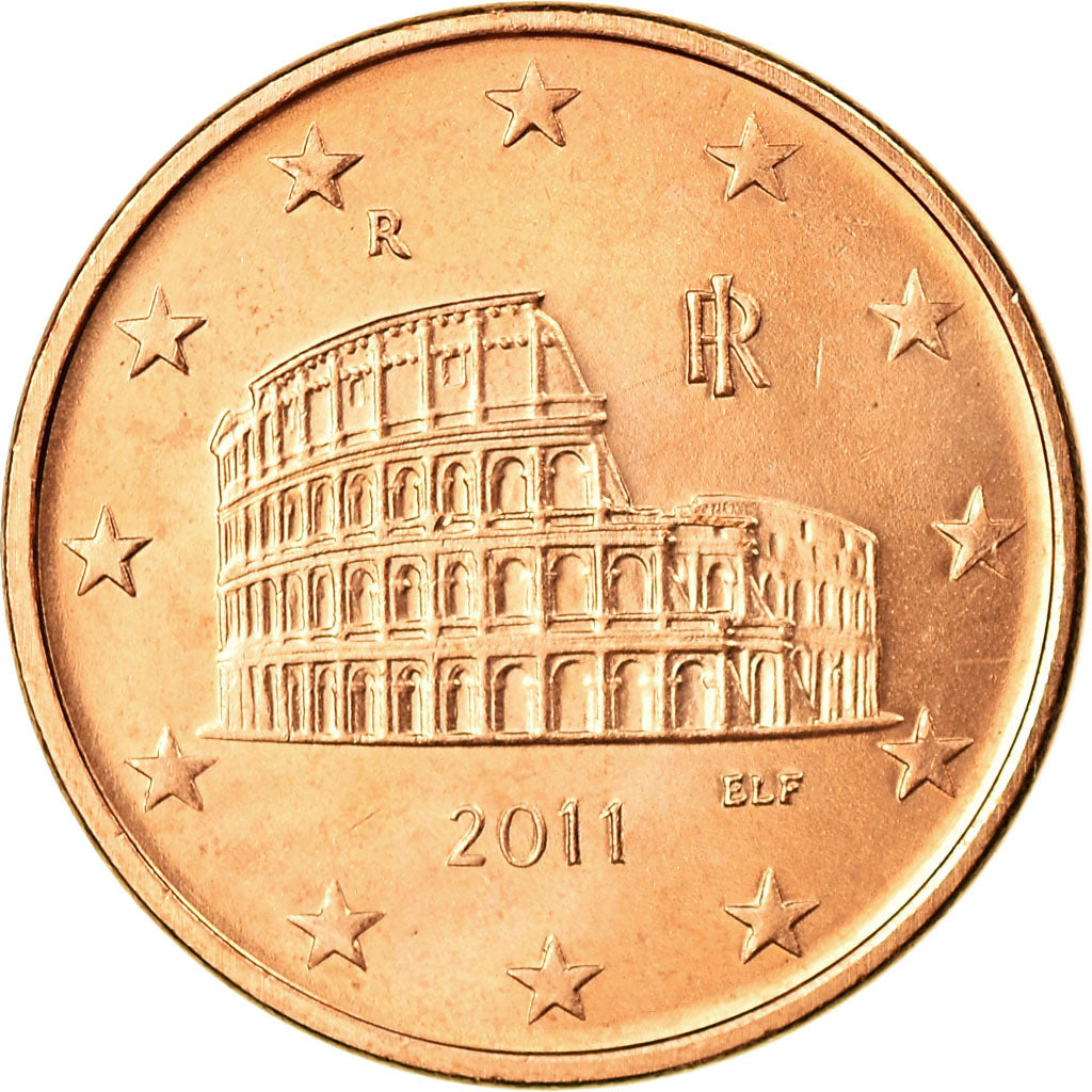 Italie, 5 Euro Cent, 2011, SPL, Copper Plated Steel, KM:212