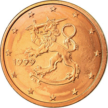 Finlandia, 2 Euro Cent, 1999, SPL-, Acciaio placcato rame, KM:99