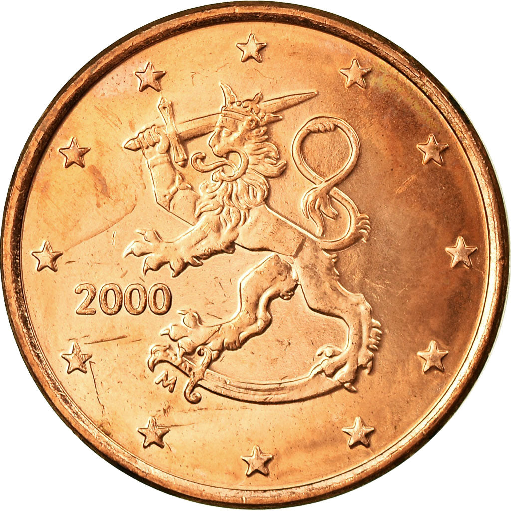 Finnland, 5 Euro Cent, 2000, VZ, Copper Plated Steel, KM:100