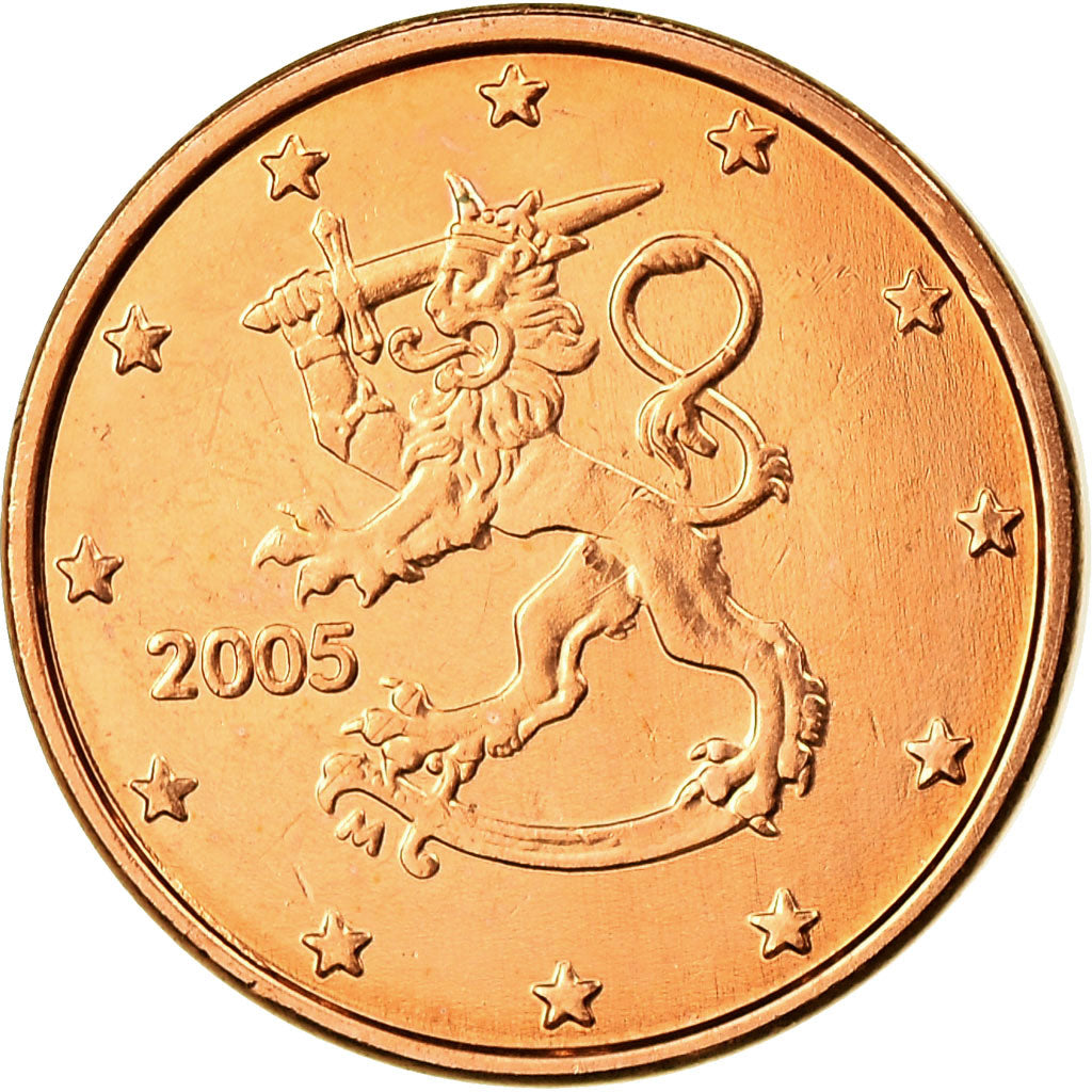 Finlandia, Euro Cent, 2005, SC, Cobre chapado en acero, KM:98