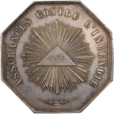 France, Insurance, Token, 1838, AU(55-58), Silver, Gailhouste #579, 19.67