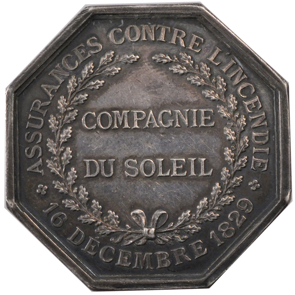 France, Insurance, Token, 1829, MS(60-62), Silver, Gailhouste #683, 20.40