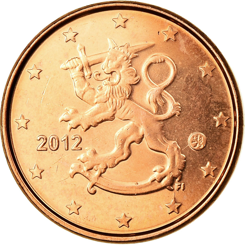 Finnland, Euro Cent, 2012, UNZ, Copper Plated Steel, KM:98