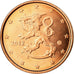 Finlandia, 2 Euro Cent, 2012, SPL, Acciaio placcato rame, KM:99