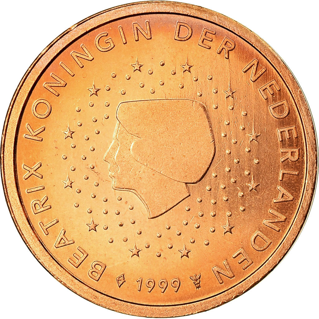 Paesi Bassi, 2 Euro Cent, 1999, SPL-, Acciaio placcato rame, KM:235