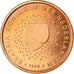 Países Baixos, 5 Euro Cent, 1999, AU(55-58), Aço Cromado a Cobre, KM:236