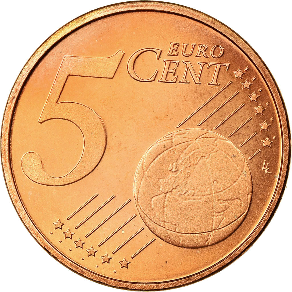 Netherlands, 5 Euro Cent, 2002, MS(63), Copper Plated Steel, KM:236