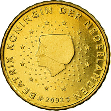 Países Baixos, 10 Euro Cent, 2002, MS(63), Latão, KM:237