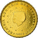 Países Baixos, 10 Euro Cent, 2002, MS(63), Latão, KM:237