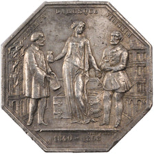France, Insurance, Token, 1858, EF(40-45), Silver, Gailhouste #170, 25.06