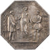 France, Insurance, Token, 1858, EF(40-45), Silver, Gailhouste #170, 25.06