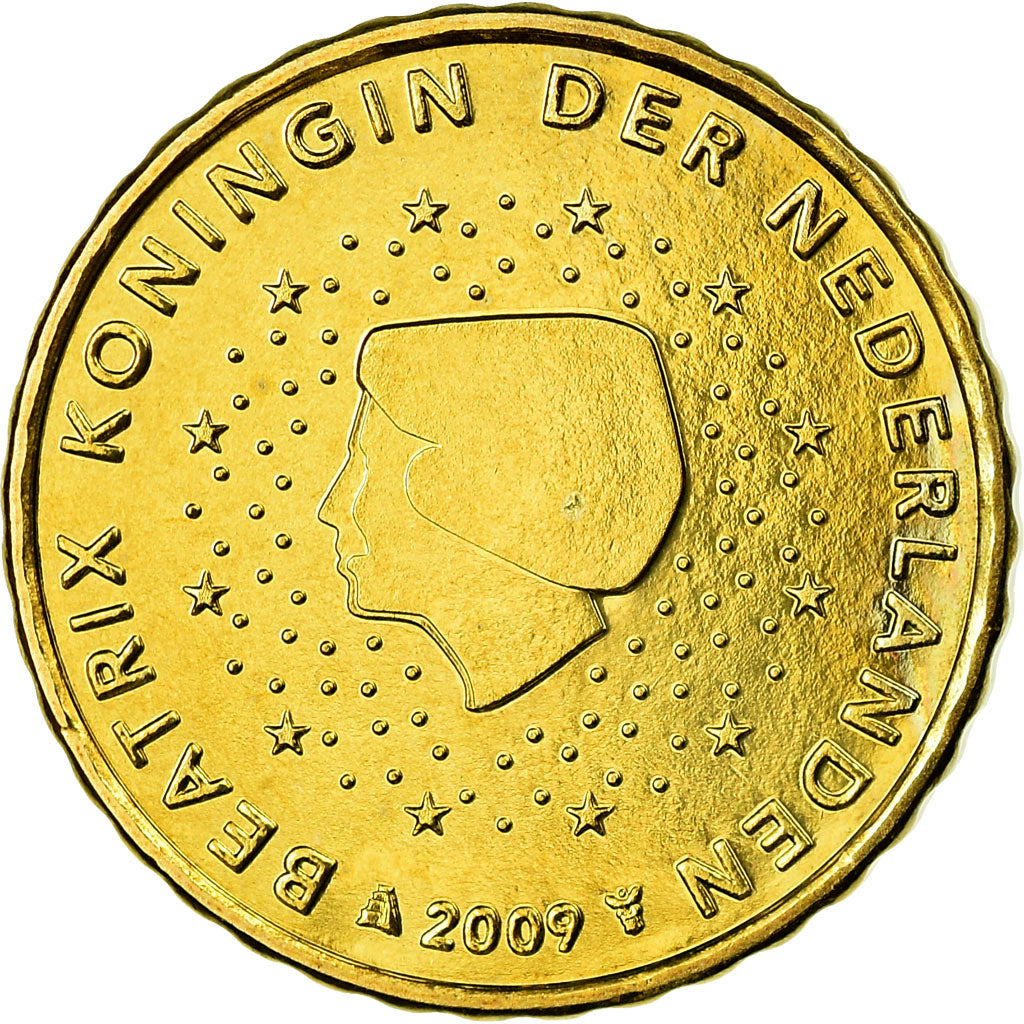 Netherlands, 10 Euro Cent, 2009, MS(63), Brass, KM:268